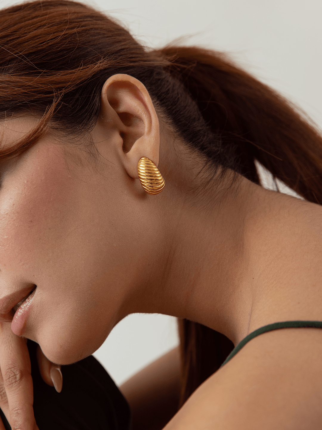 Small Croissant Earrings