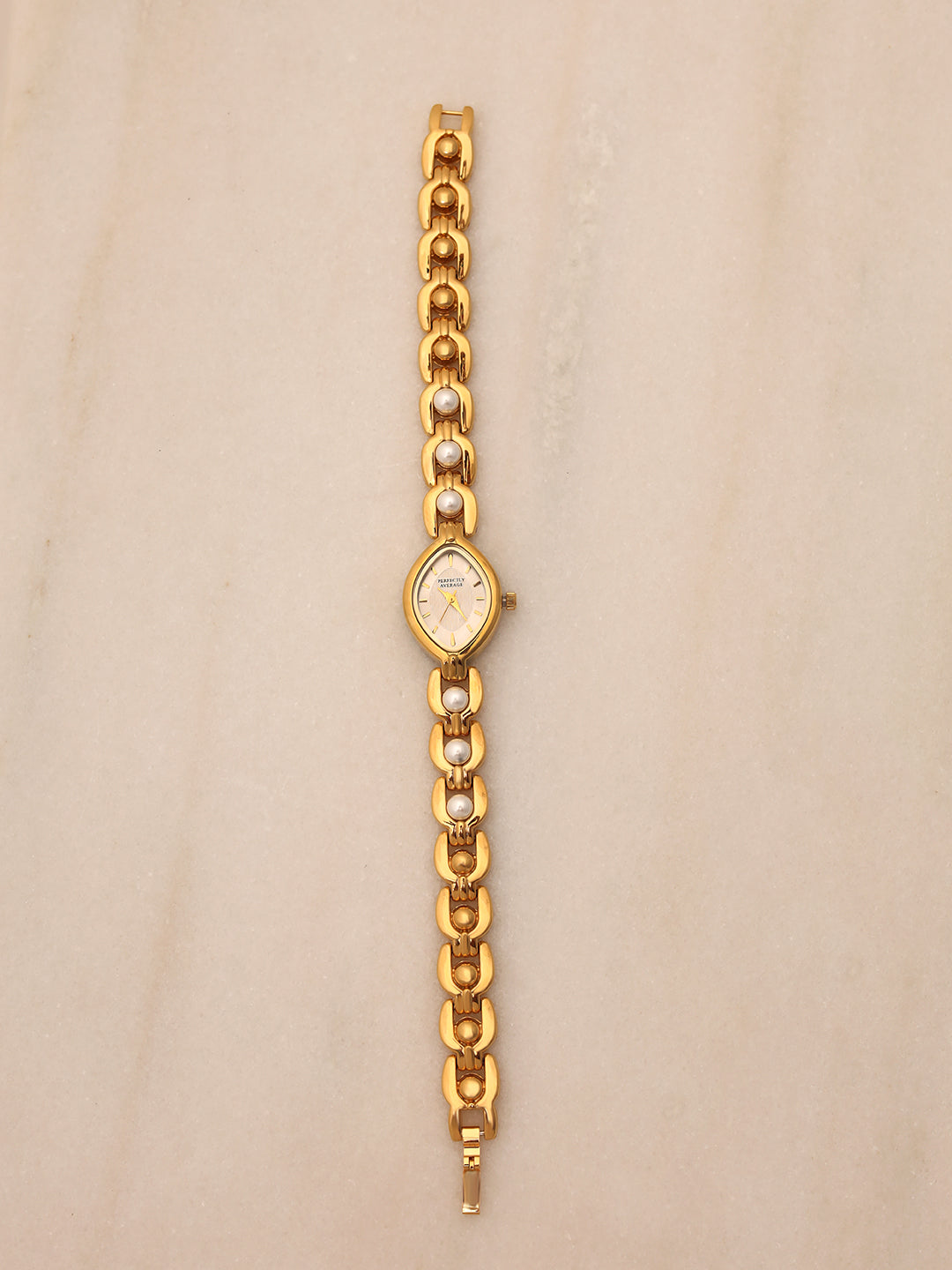 Moonlight Pearl Gold-Toned Watch