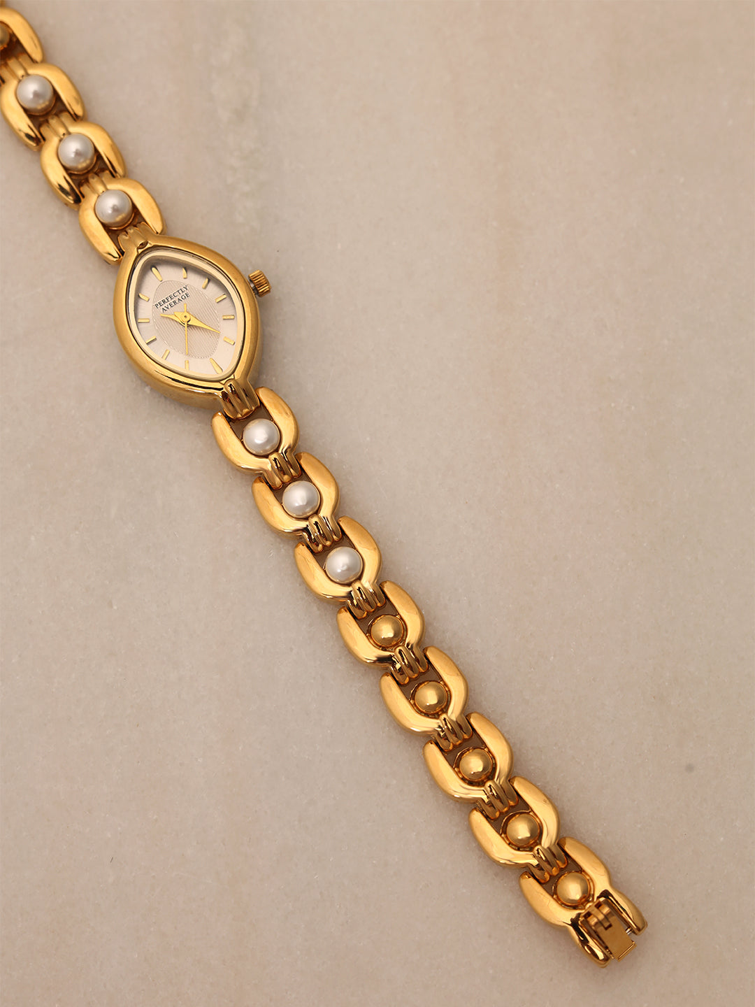 Moonlight Pearl Gold-Toned Watch