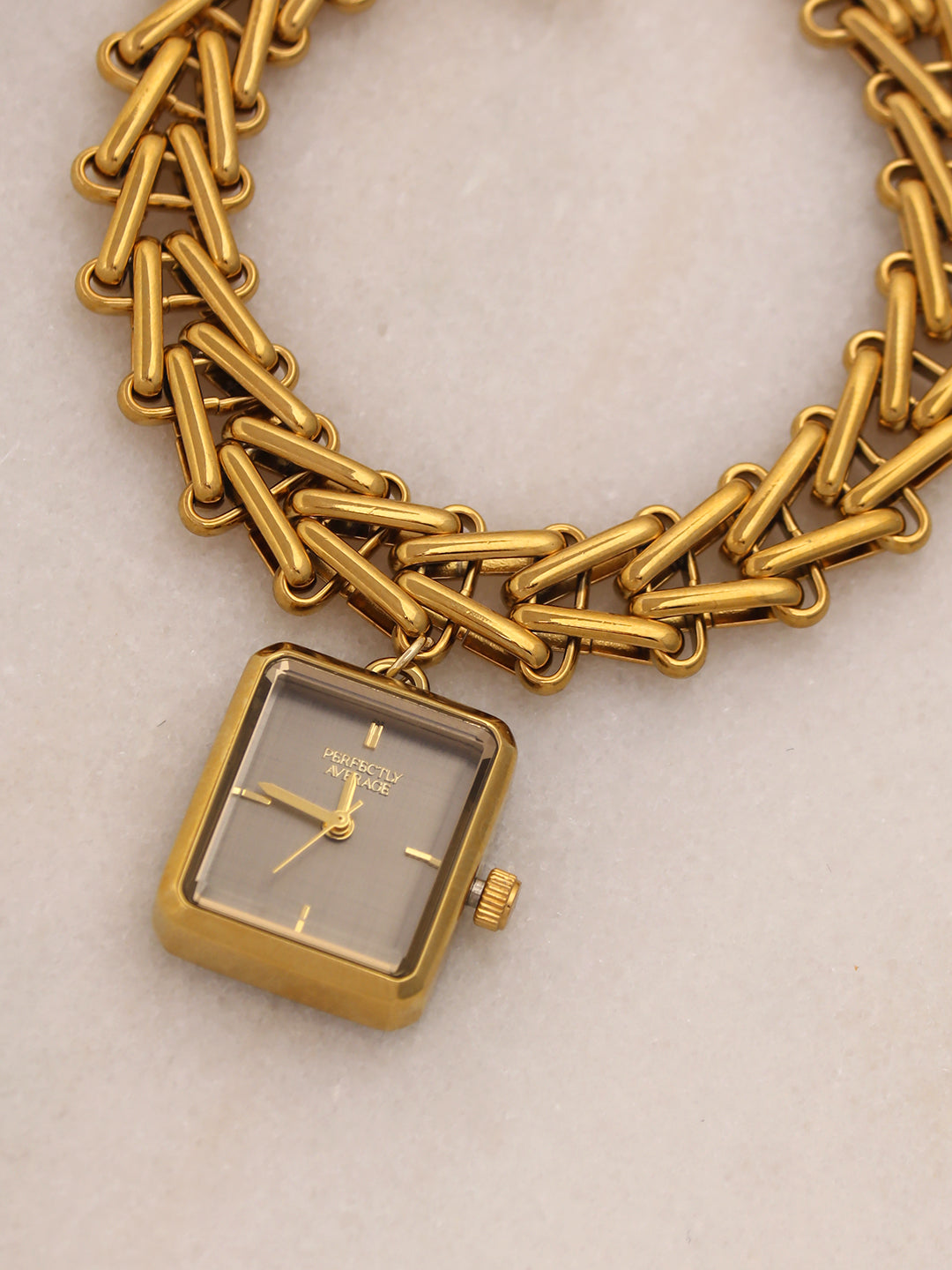 Locket Charm Gold Watch