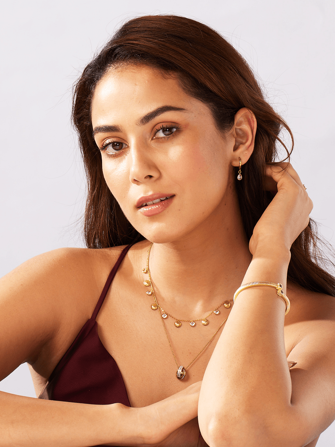 Amethyst Textured Bracelet