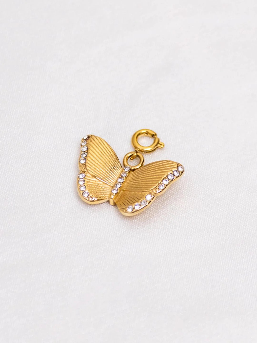 Studded Butterfly Charm