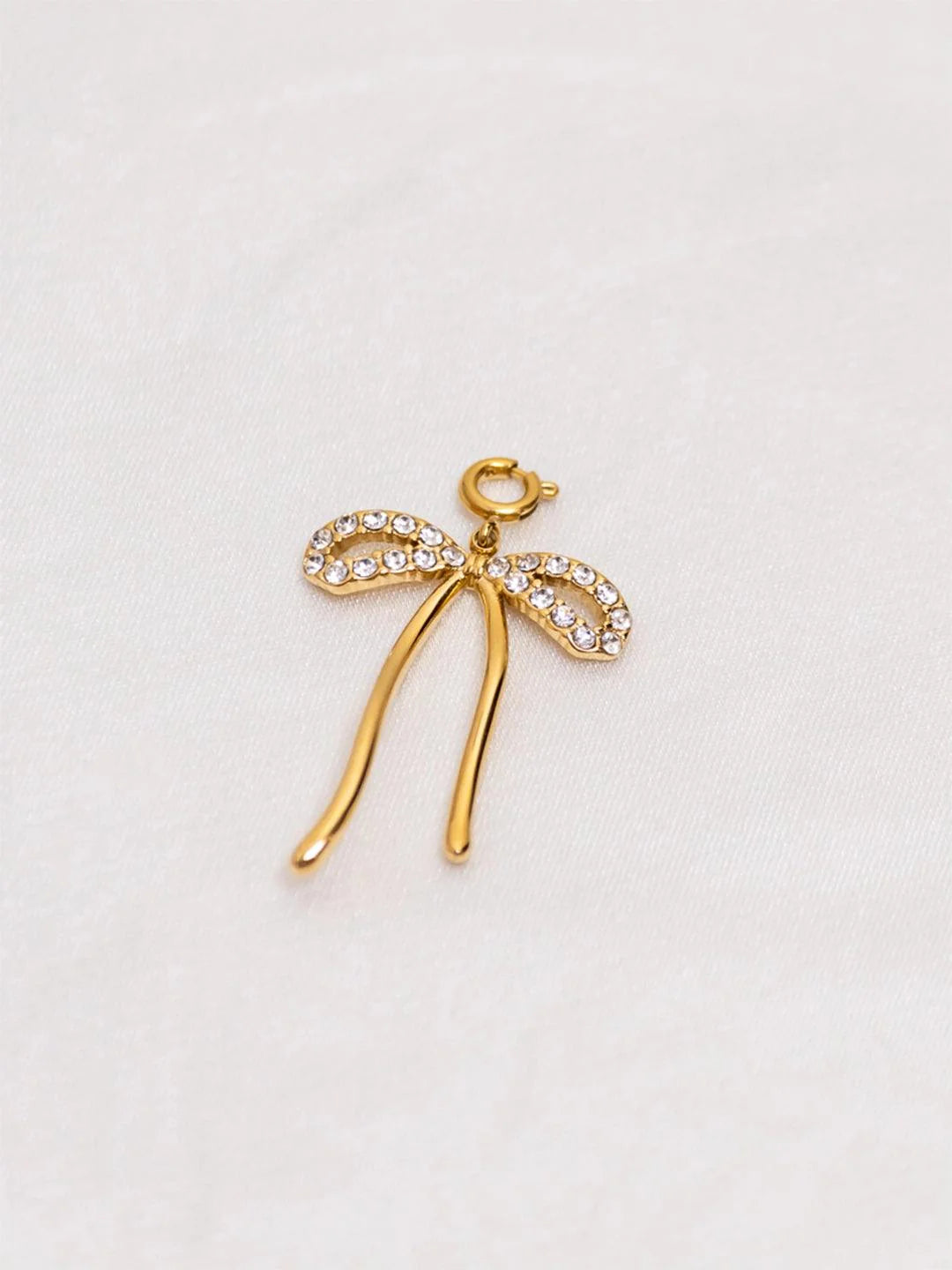 Studded Bow Charm