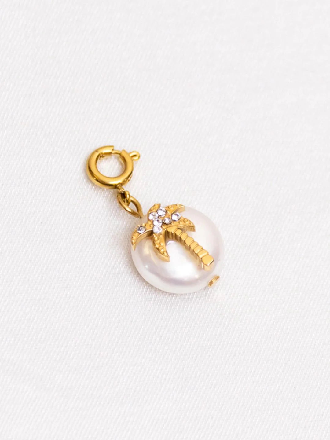 Palm Tree Waterpearl Charm