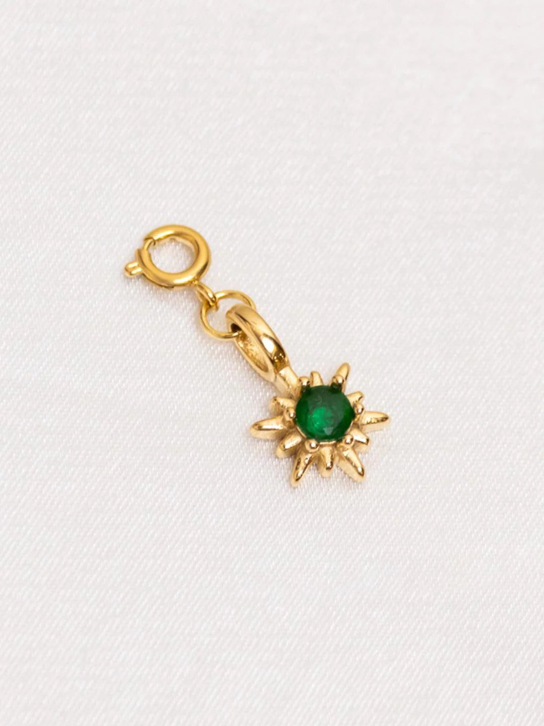 Green Onyx Sun Charm