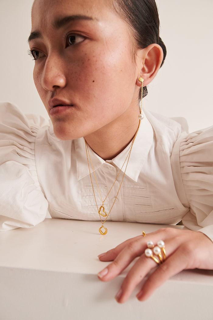 Irregular Circle Pendant Necklace - Perfectly Average