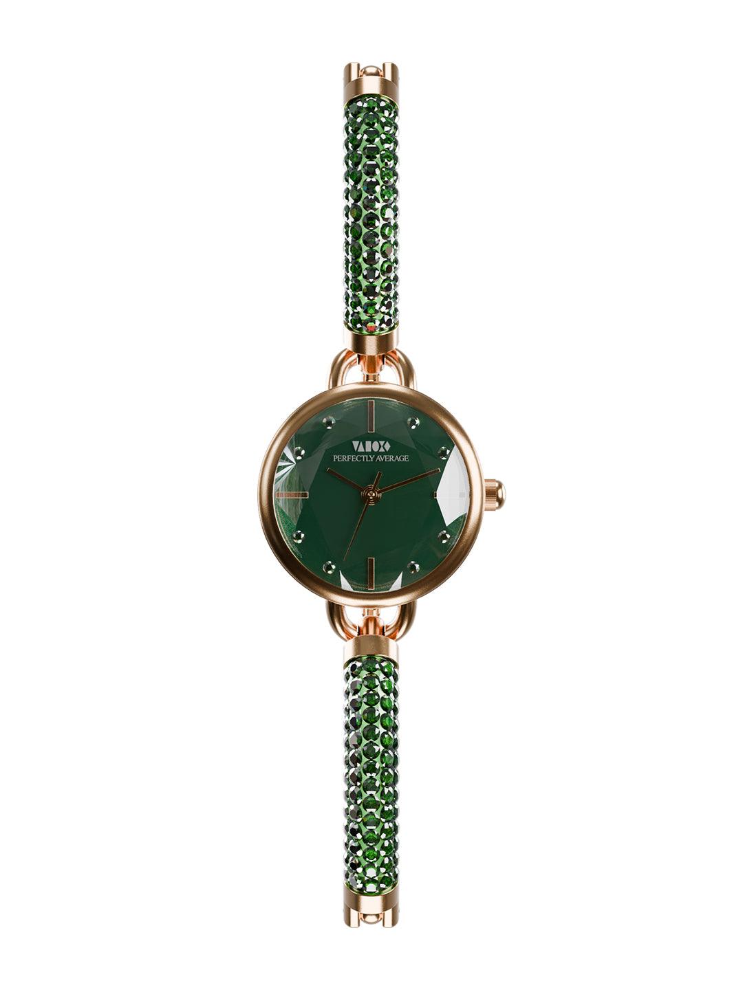 Crystal Slider Watch - Green