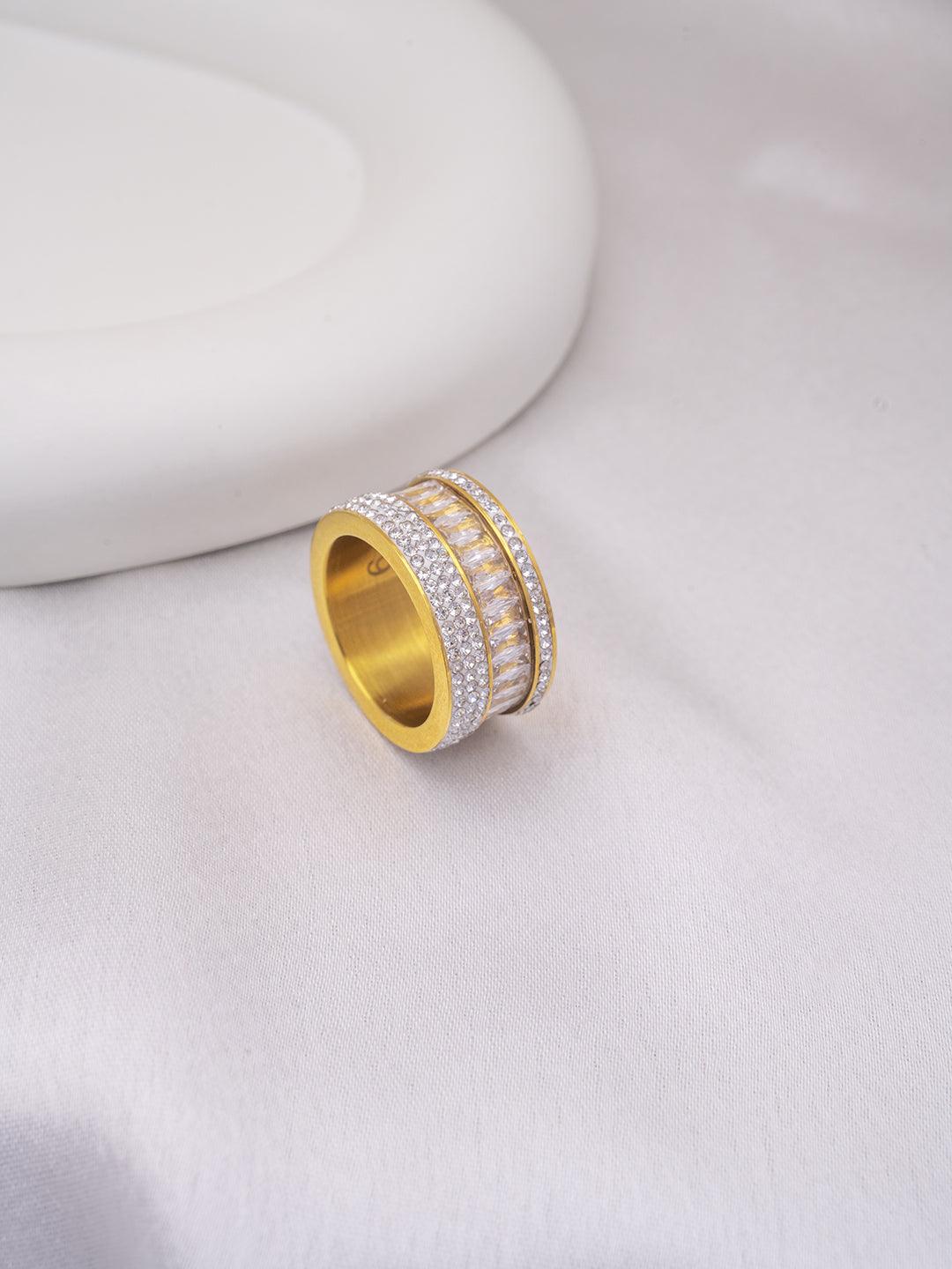 CZ Studded 3in1 Ring