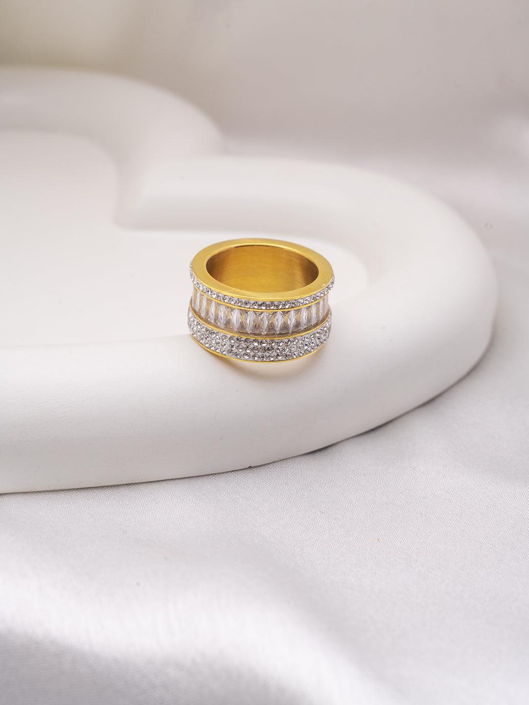 CZ Studded 3in1 Ring