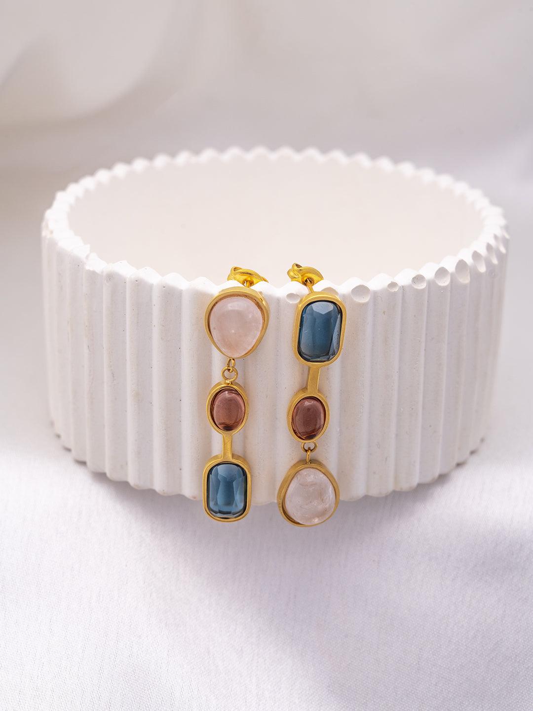 Multi Colour Drop Earrings