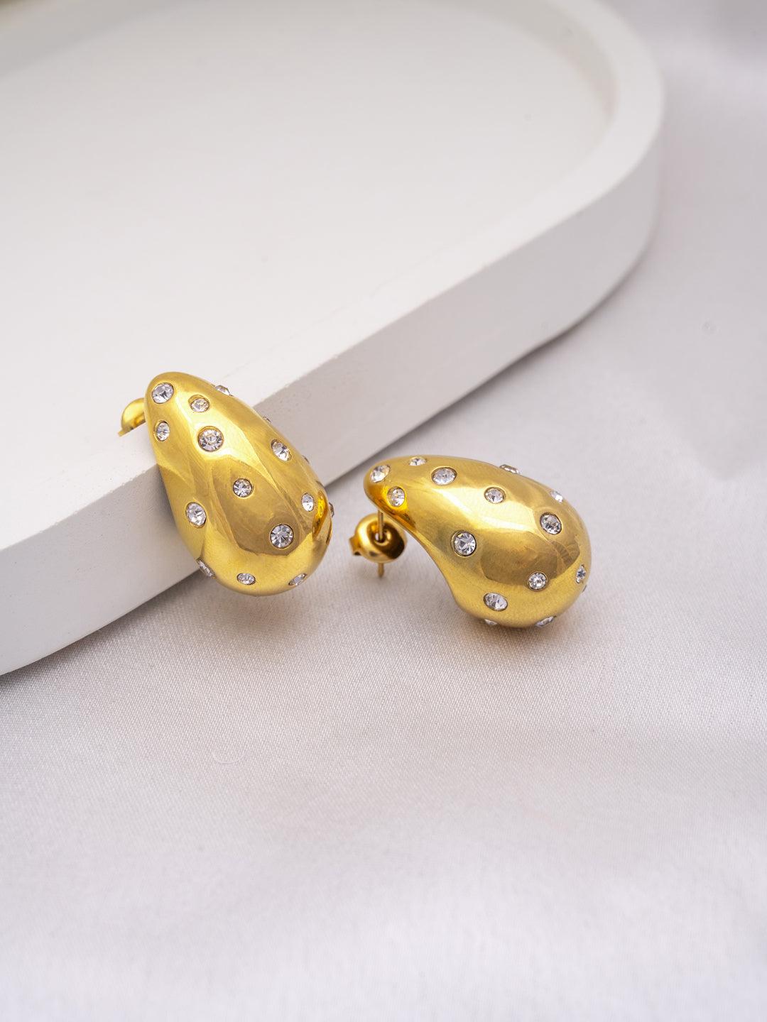 Studded XL drop Earrings