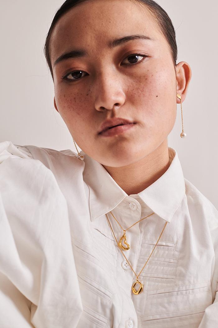 Irregular Circle Pendant Necklace - Perfectly Average