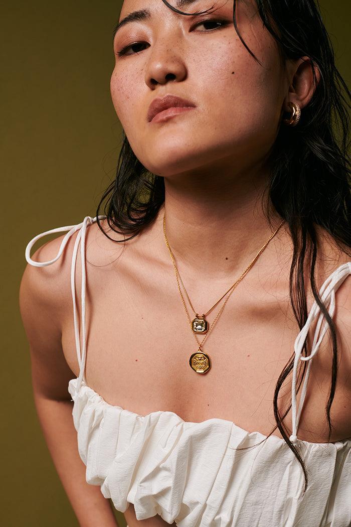 Clear Pendant Necklace - Perfectly Average