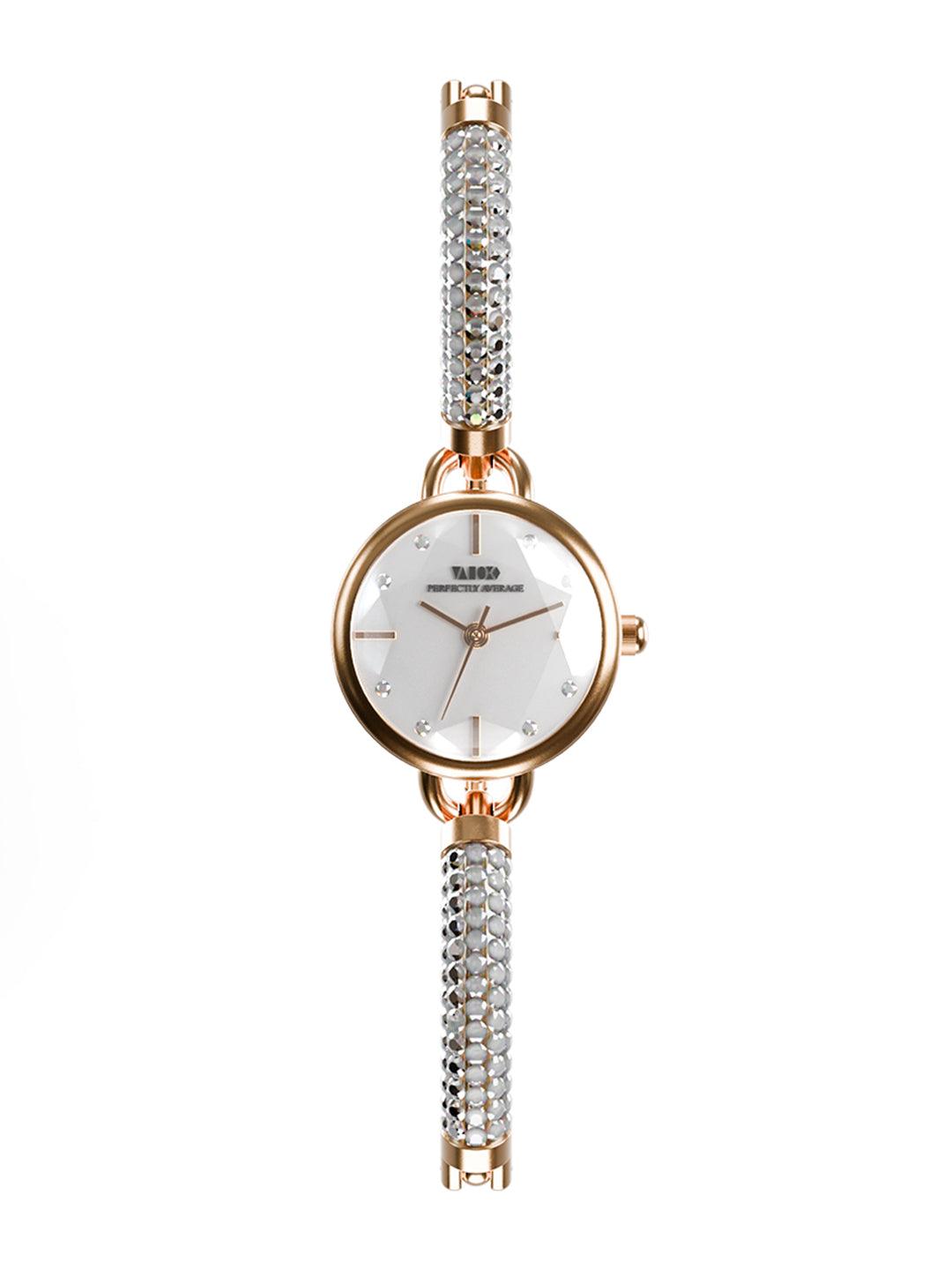 Crystal Slider Watch - White