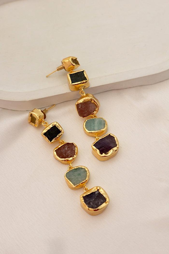 Afsa Stone Drop Earrings - Perfectly Average