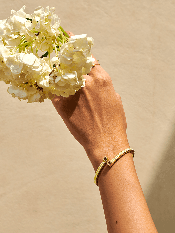 Amethyst Textured Bracelet - Perfectly Average