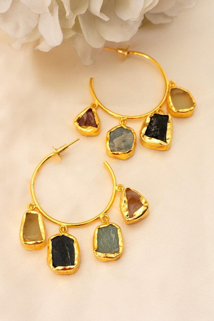 Asaira Stone Hoops - Perfectly Average