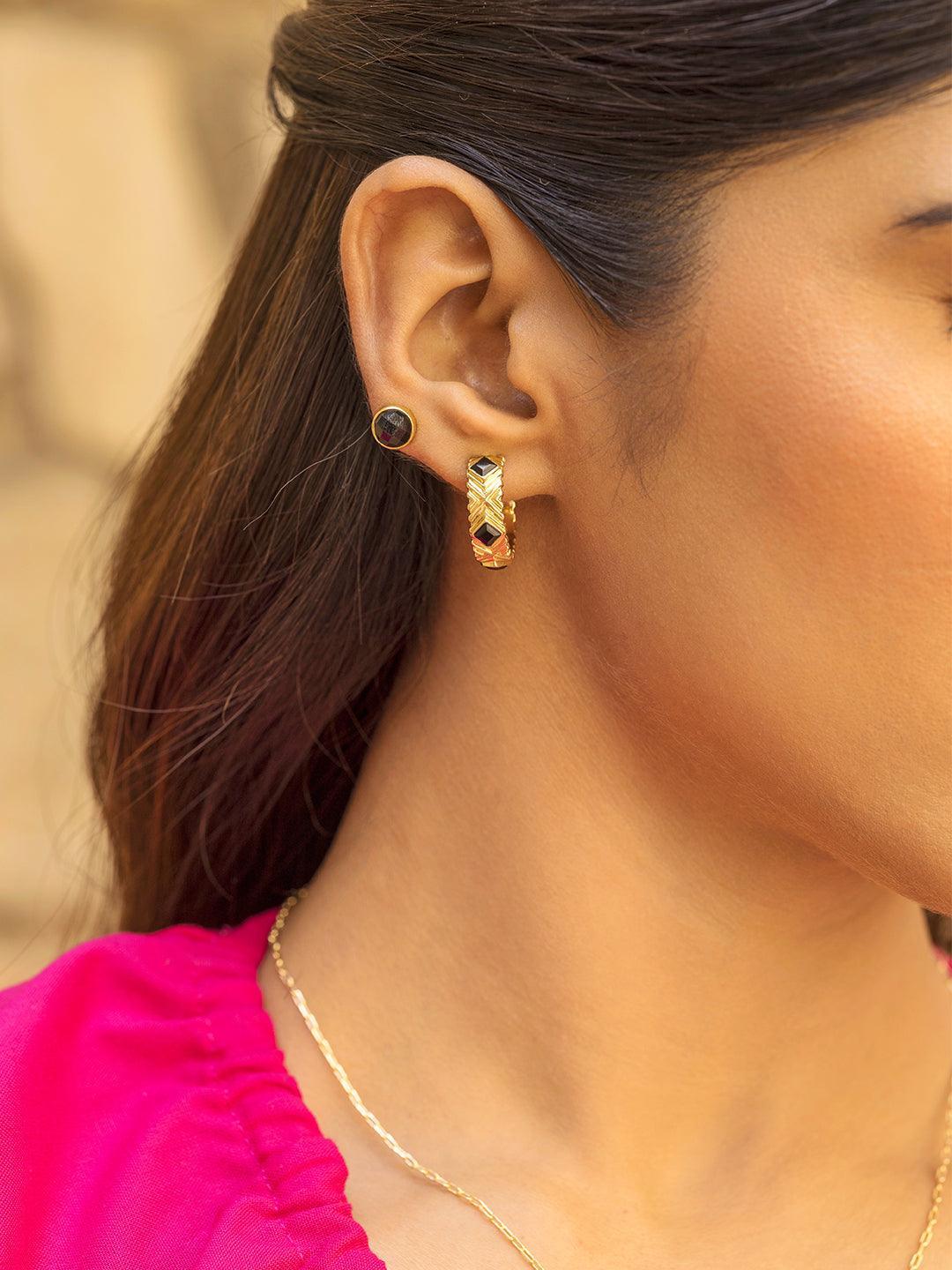 Black Onyx Studs - Perfectly Average