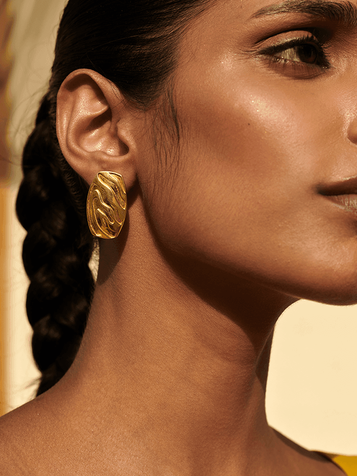 Carved Stripe Studs - Perfectly Average