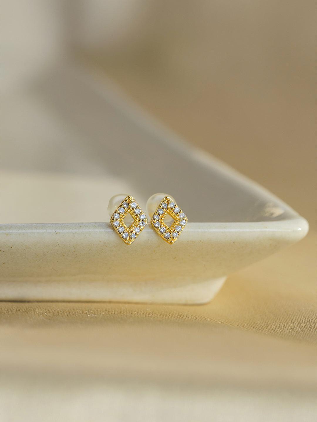 Diamond Shape Studs - Perfectly Average