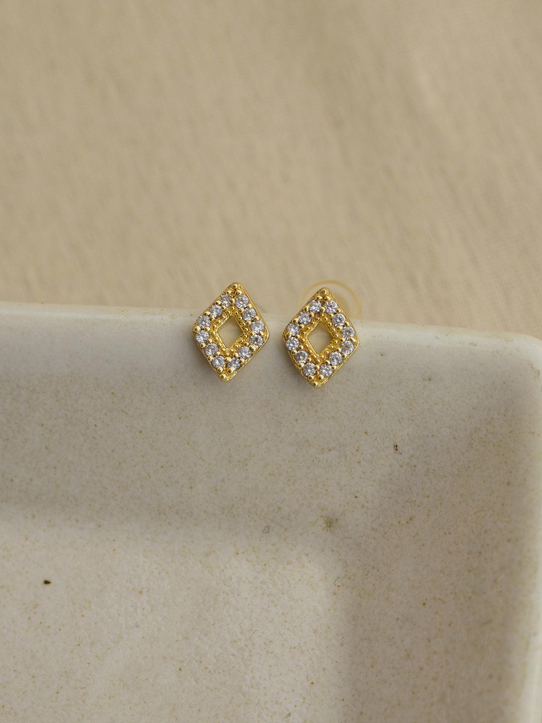 Diamond Shape Studs - Perfectly Average