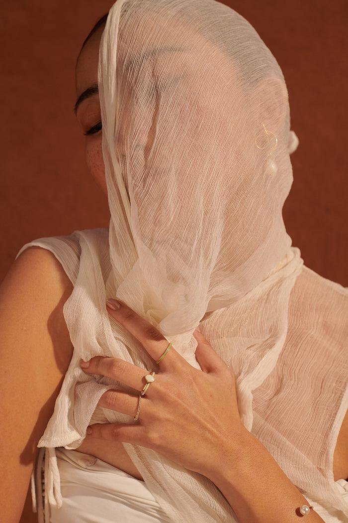 Enamel Studded Stackable Ring - Perfectly Average