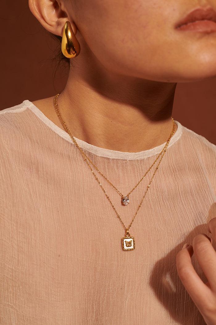 Oval CZ Pendant Necklace - Perfectly Average