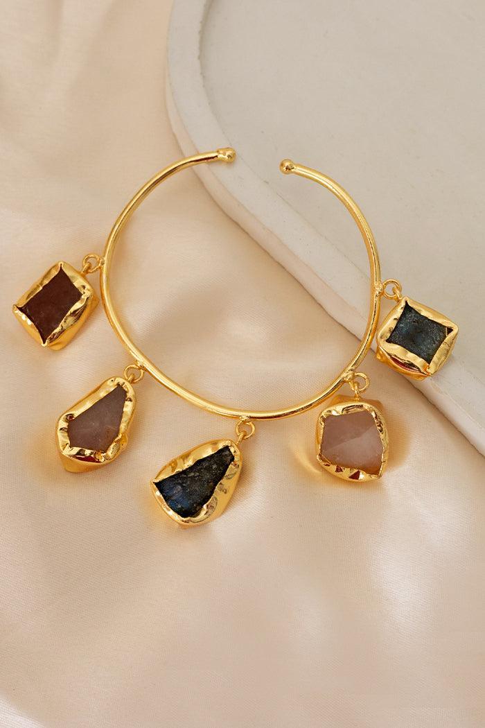 Saadia Stone Cuff Bracelet - Perfectly Average