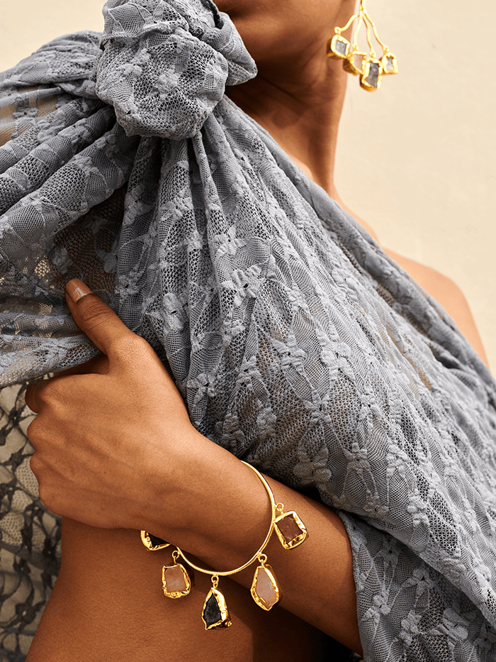 Saadia Stone Cuff Bracelet - Perfectly Average