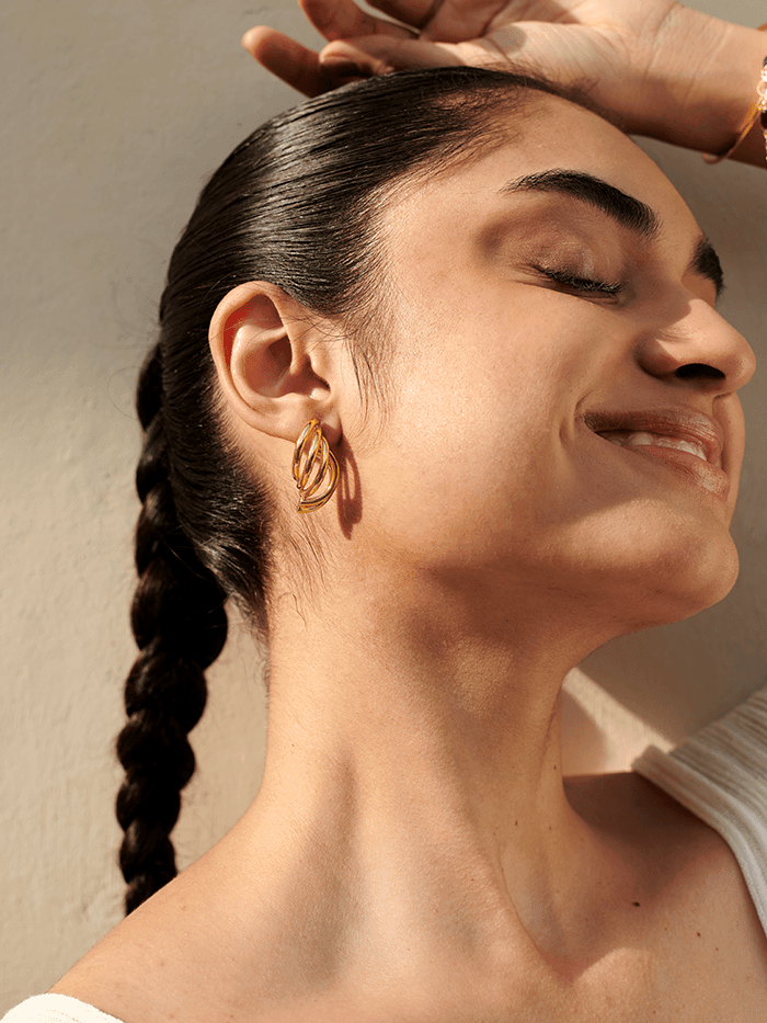 Spiral Gold Earrings - Perfectly Average