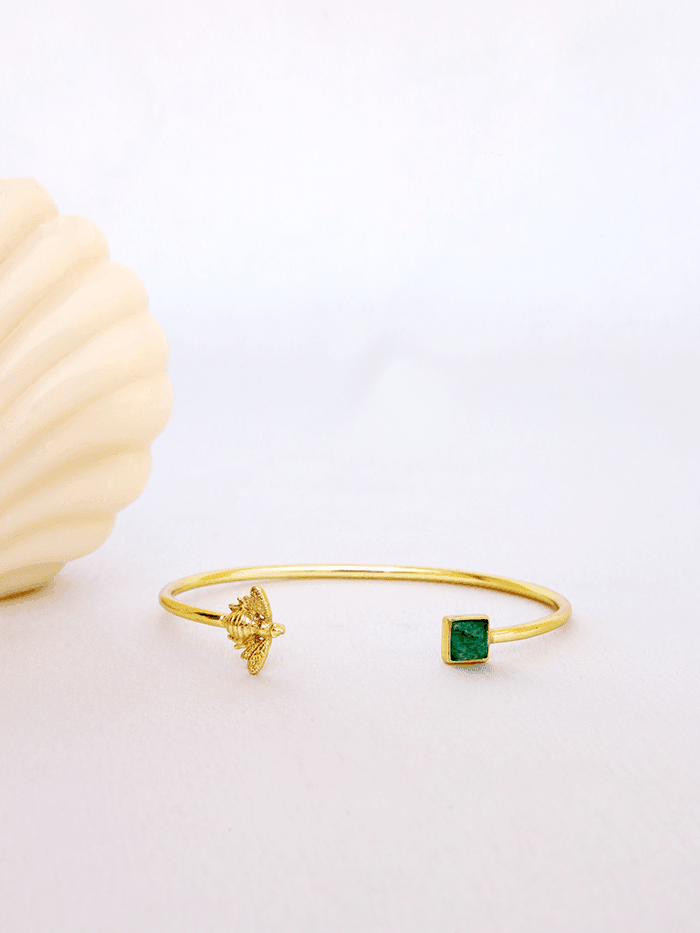 Studded Bee Cuff Bracelet - Perfectly Average