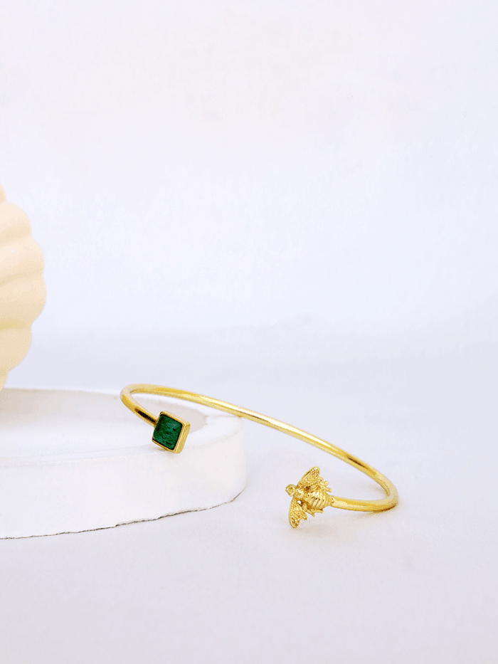 Studded Bee Cuff Bracelet - Perfectly Average