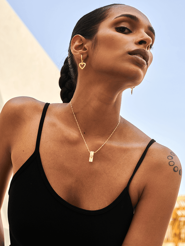 Studded Heart Necklace - Perfectly Average