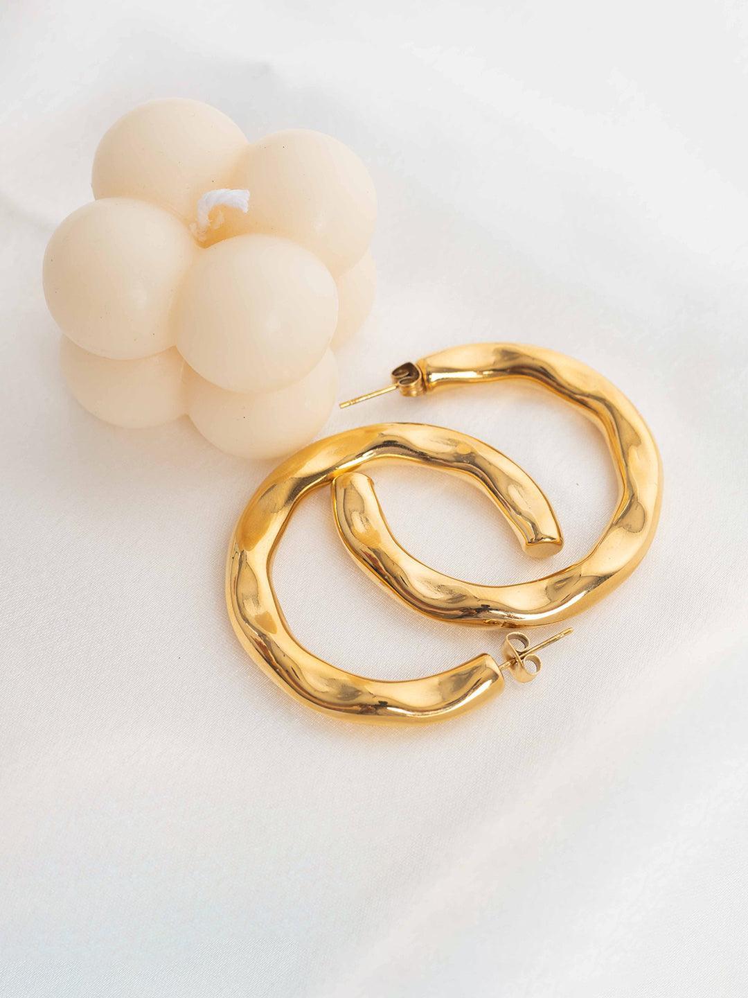 XL Hammered Hoops - Perfectly Average