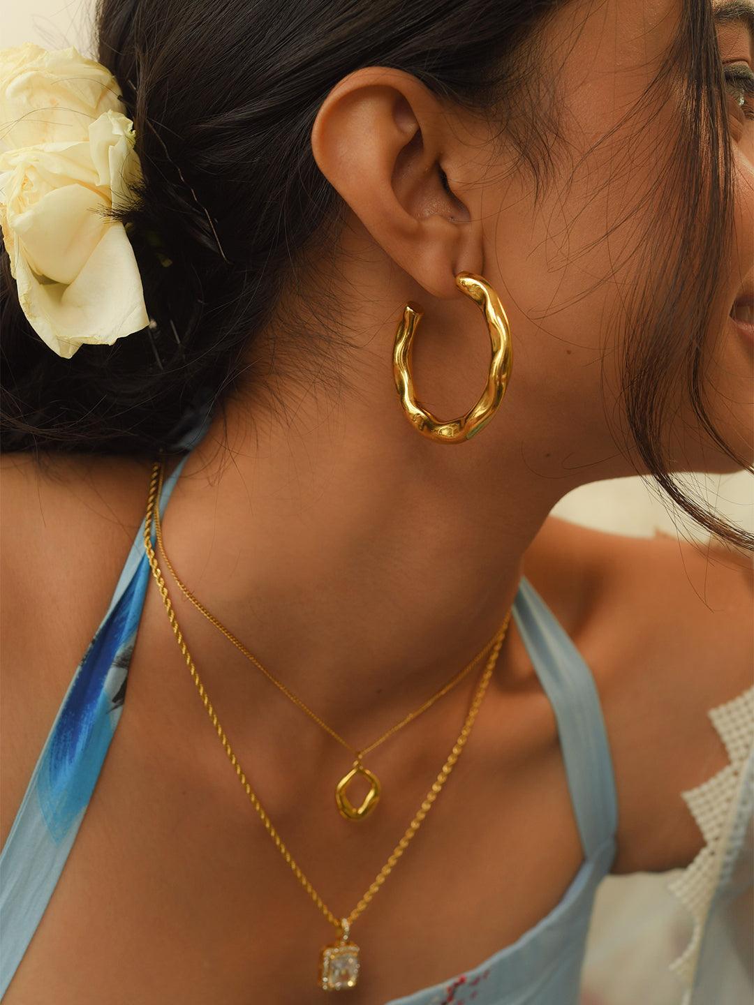 XL Hammered Hoops - Perfectly Average