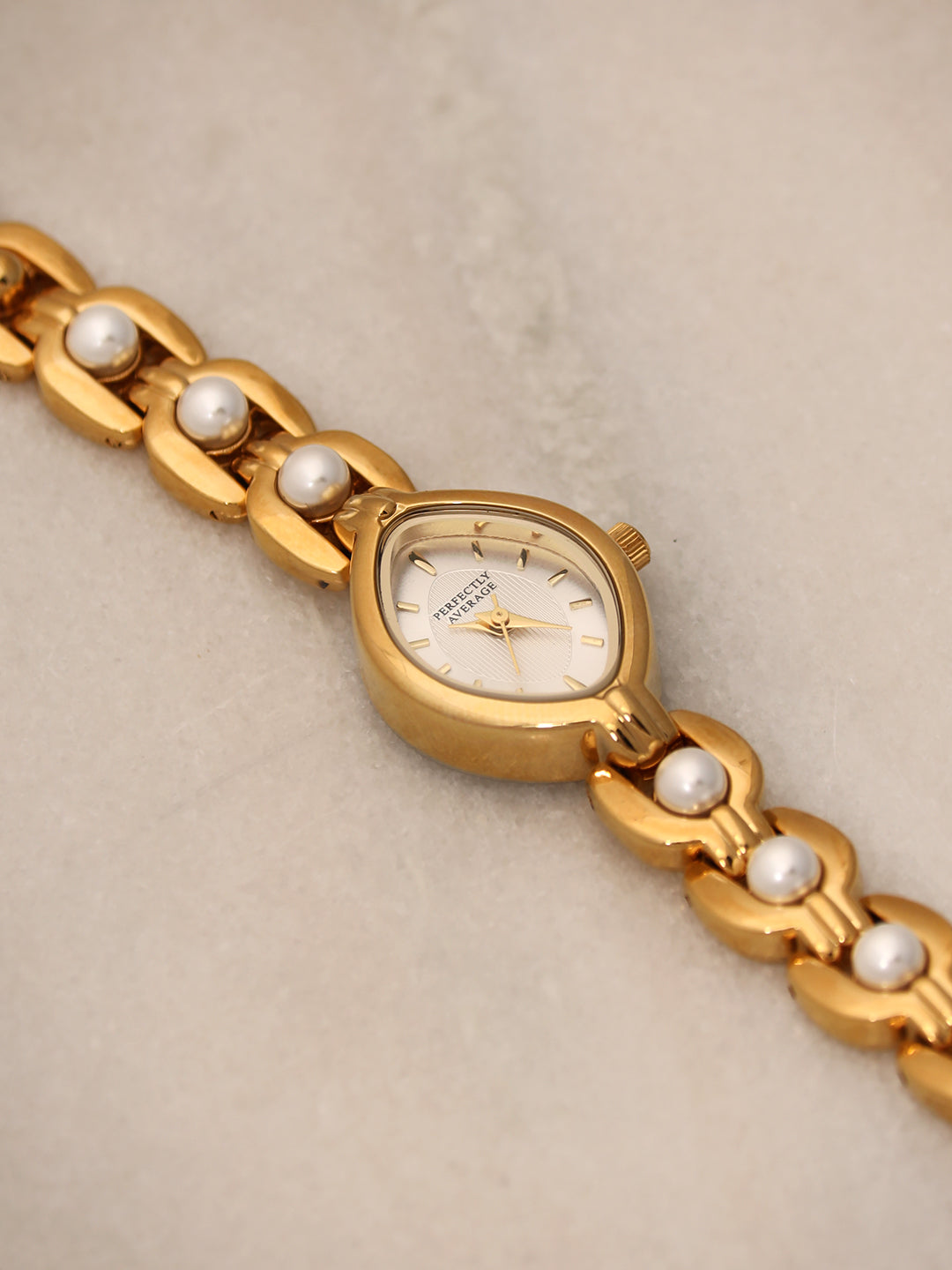 Moonlight Pearl Gold-Toned Watch
