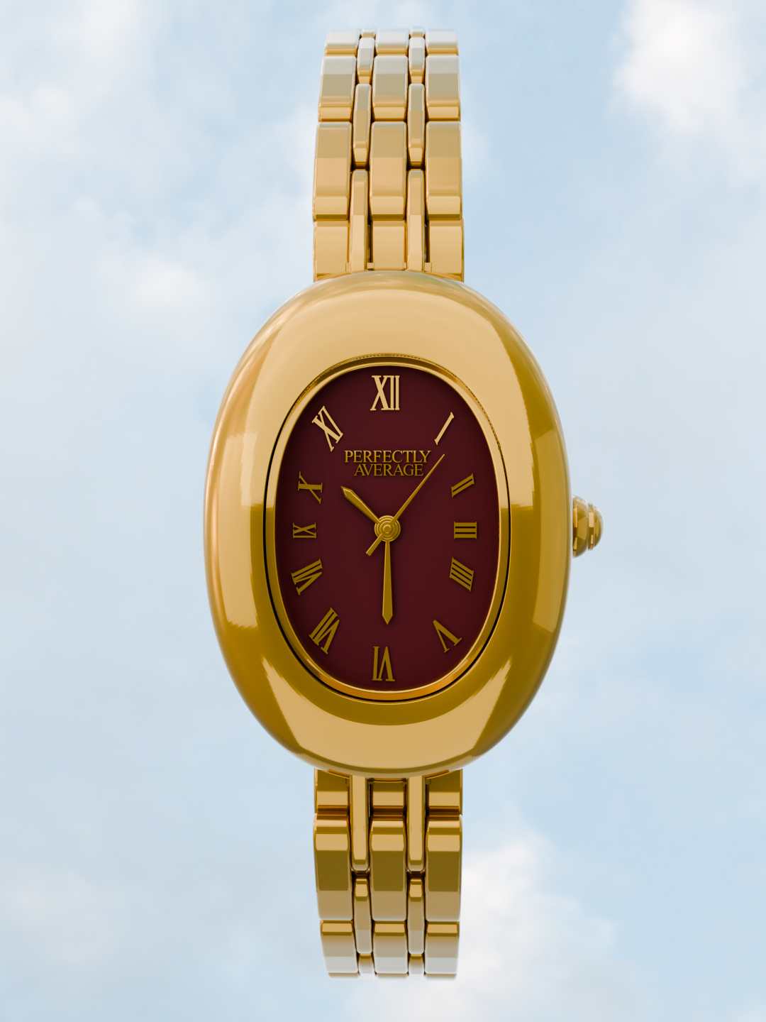 Soulmate Oval Gold-Toned Watch