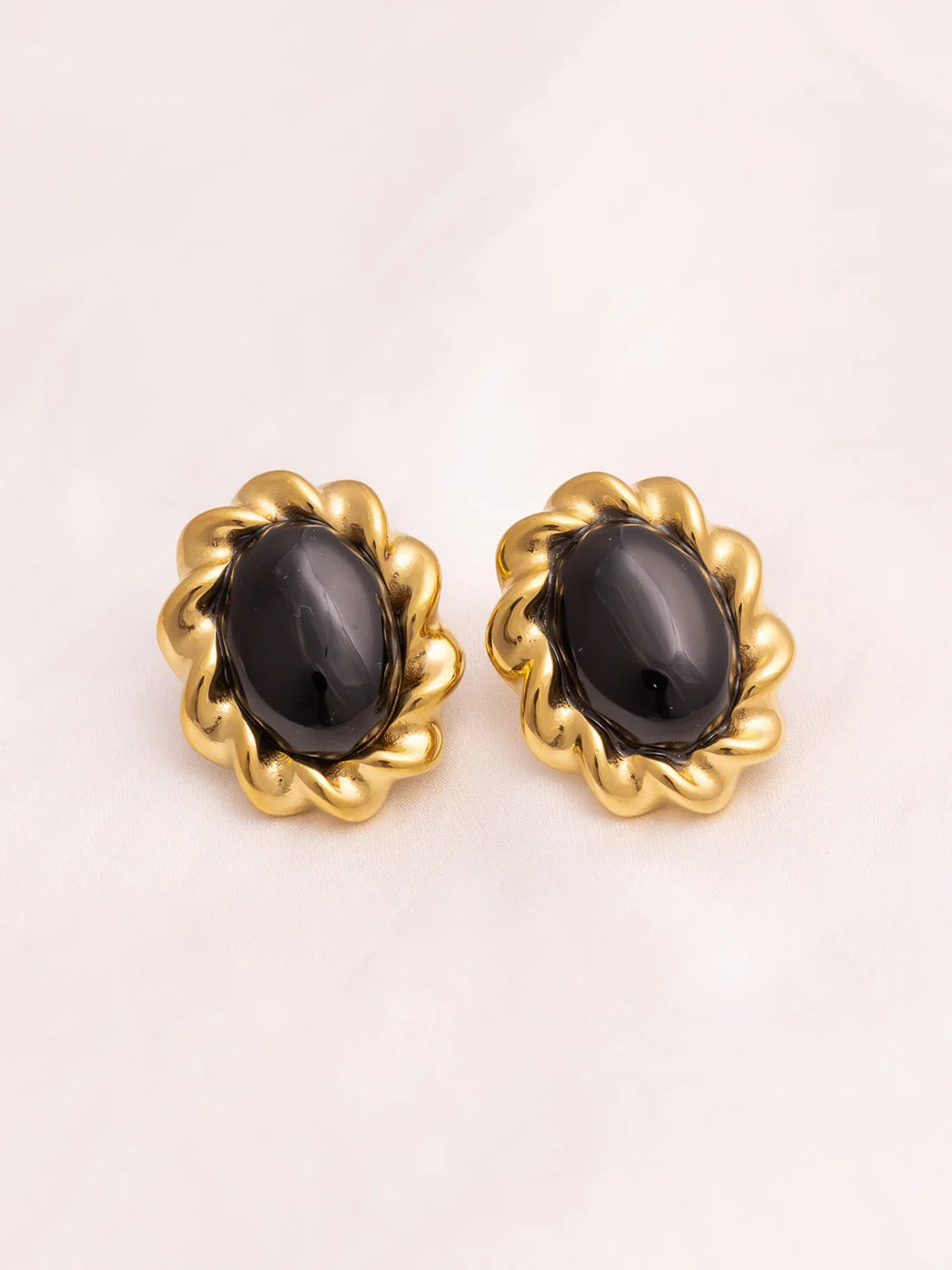 Victorian Onyx Studs