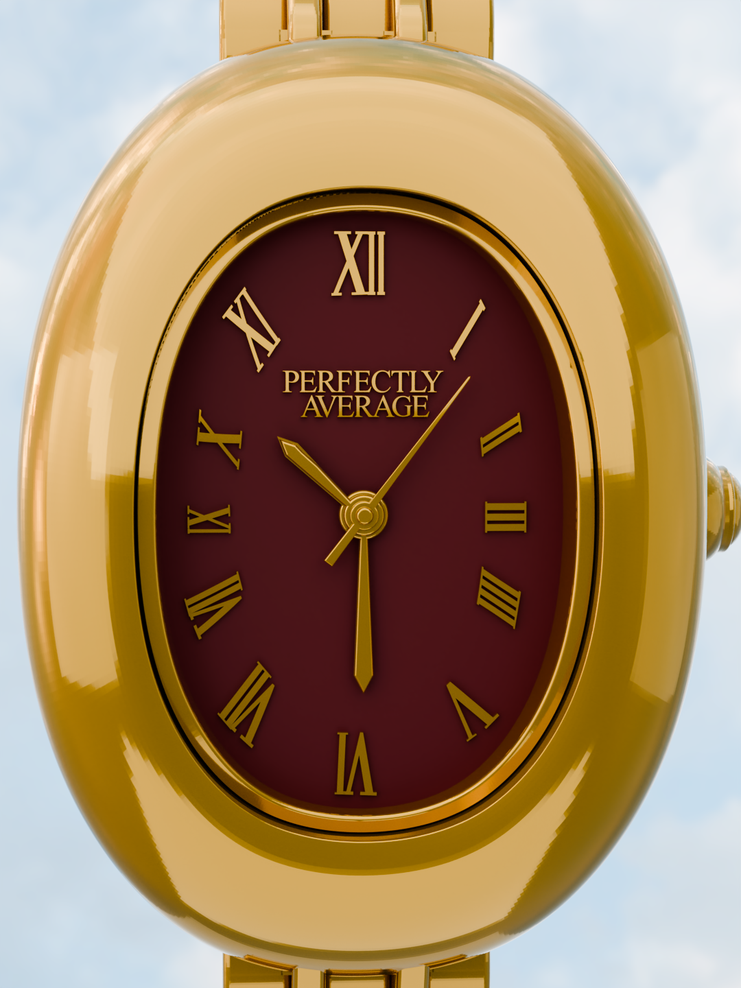 Soulmate Oval Gold-Toned Watch