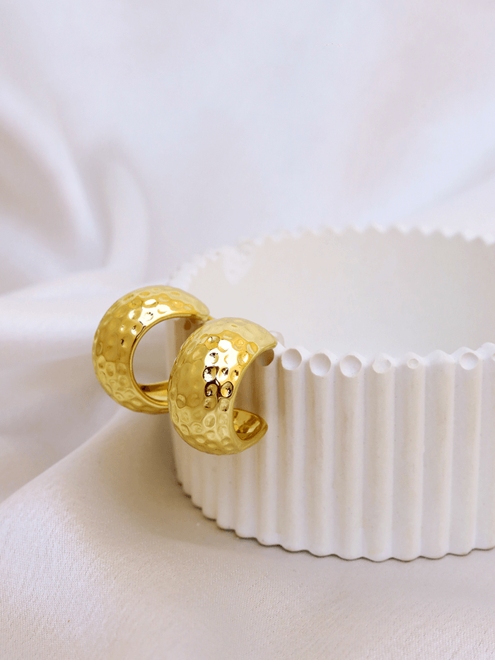 🎁 Puffed Texture Hoops